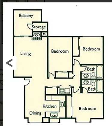 3x2 B 10609-F floor plan